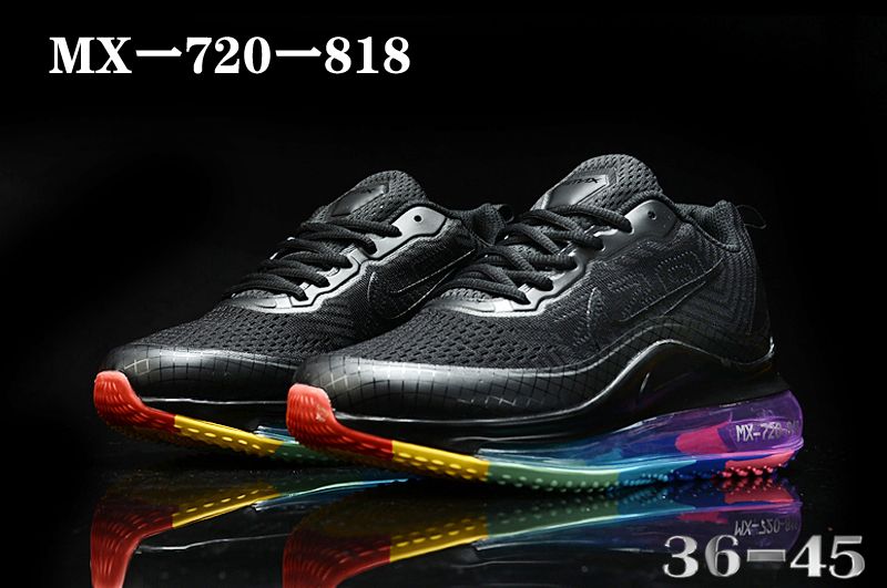 2020 Women Nike Air Max 720-818 Black Colorful Shoes